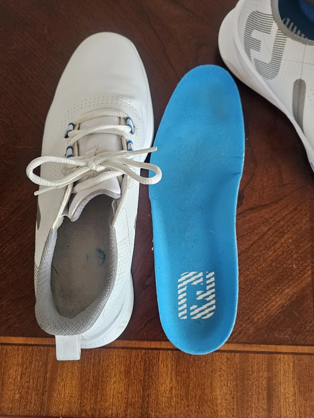 FootJoy FJ White Spikeless Golf Shoes Power Stabilizer Men's 9M Strato Lite